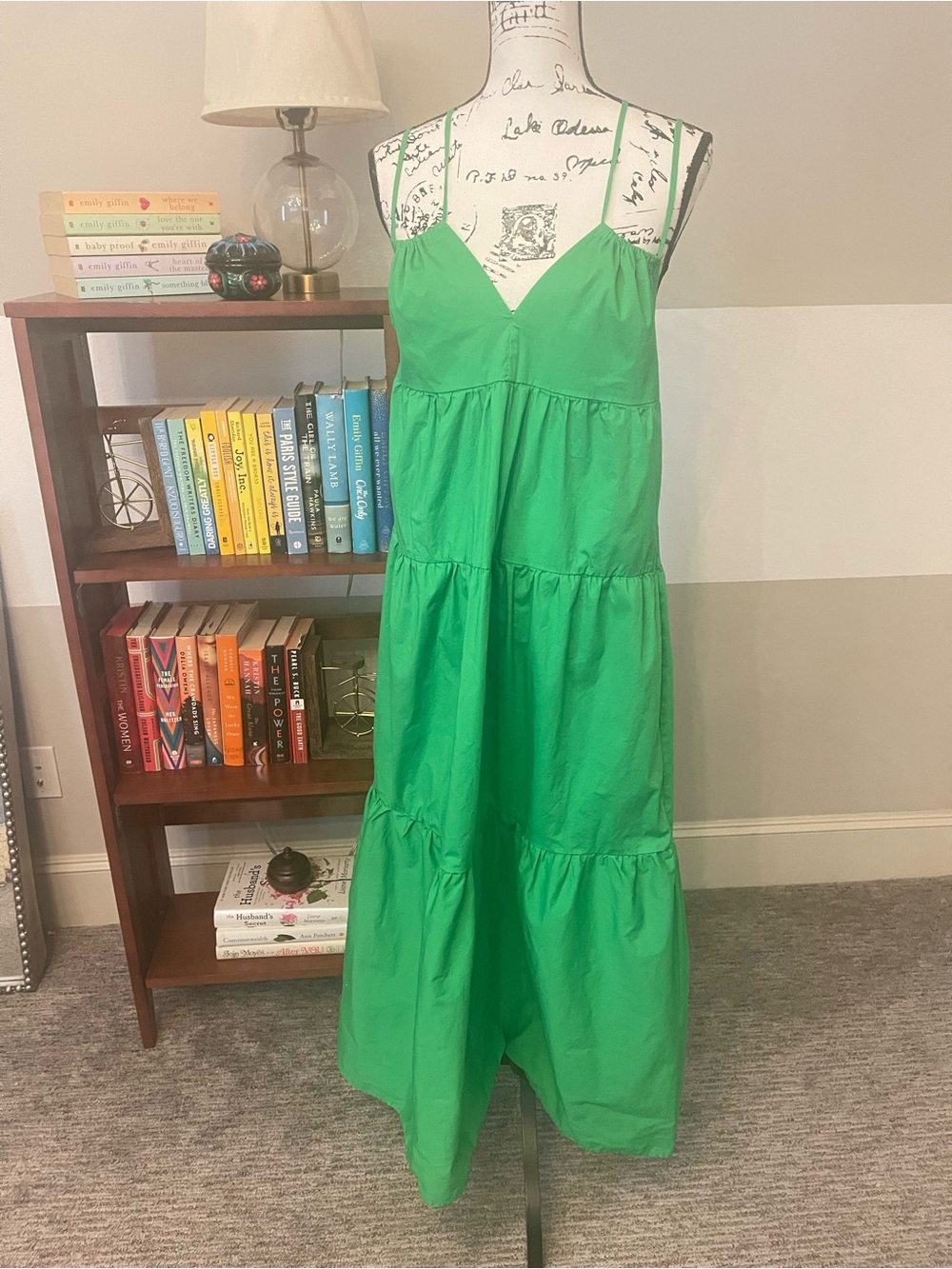 BUCKETLIST V NECK STRAPPY TIERED MAXI DRESS